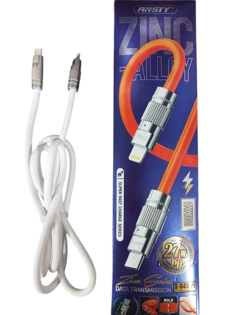 d63c2da6-9861-4617-bef7-90a5907cd3df کابل شارژر تایپ سی ایفون Ansty - تصویر 1