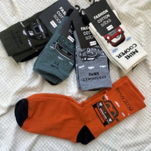 جوراب ساق بلند طرح ماشین