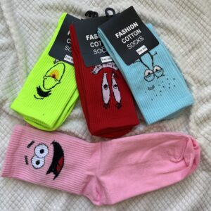 جوراب ساق بلند طرح کارتونی