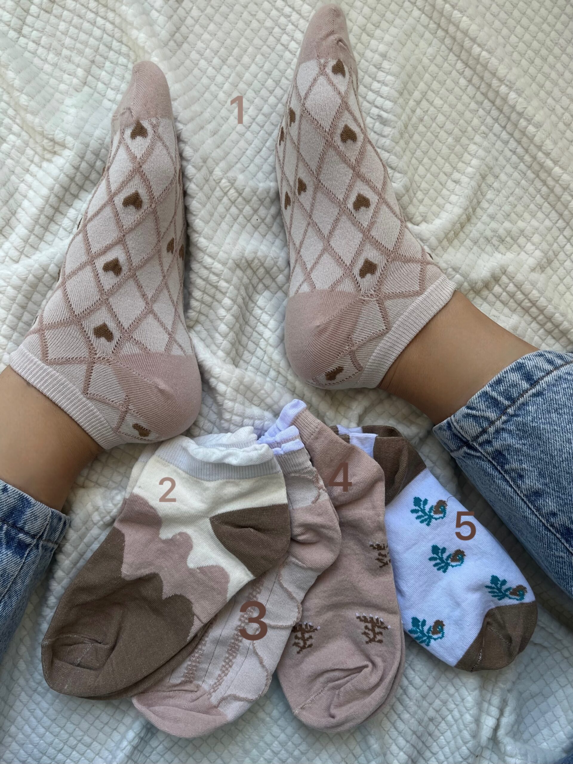 photo-output جوراب کرم - تصویر 1